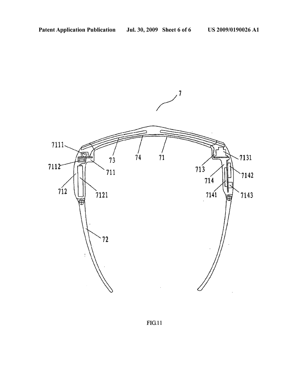 Pair of Spectacles with Miniature Camera - diagram, schematic, and image 07