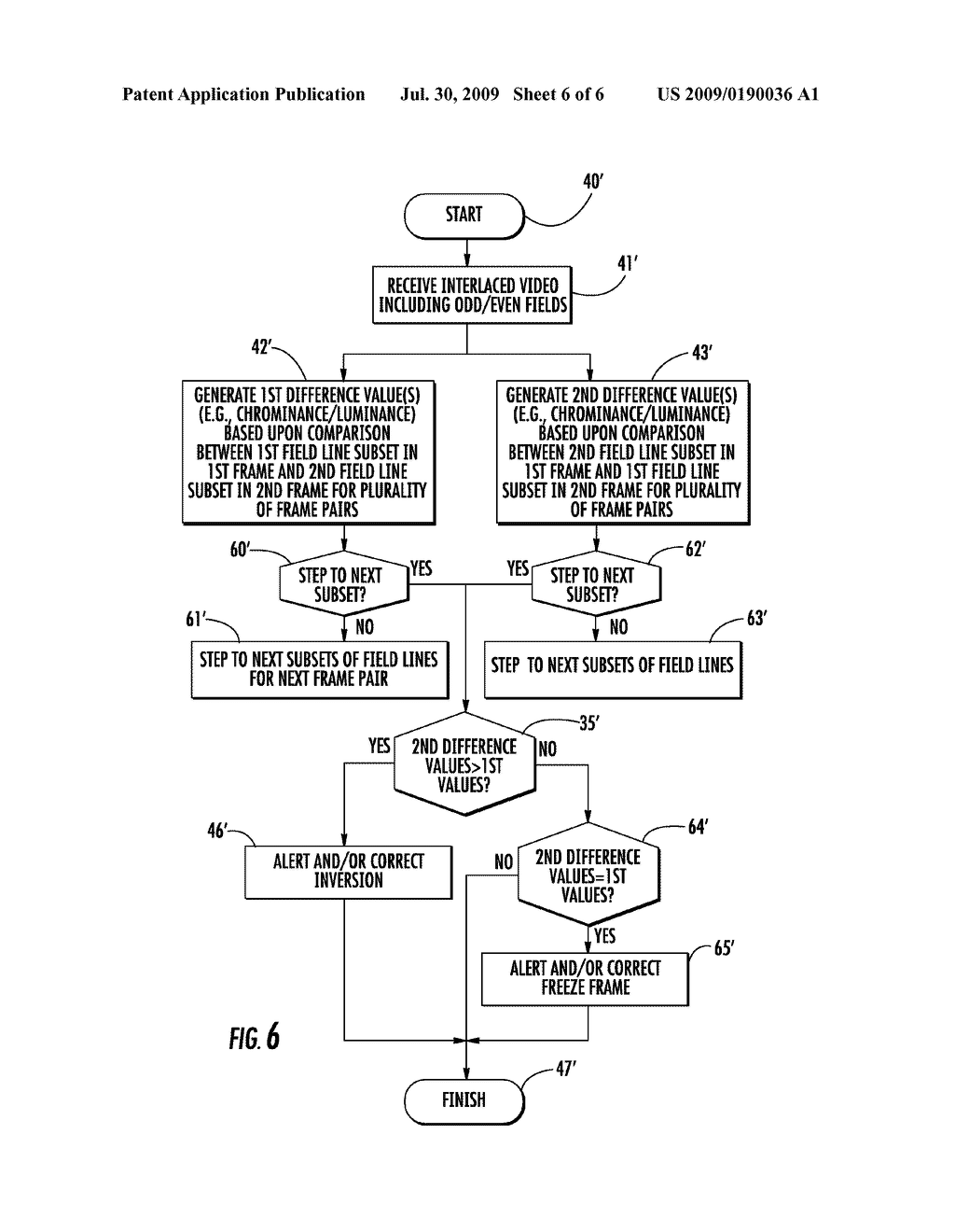 VIDEO PROCESSING SYSTEM PROVIDING INTERLACED VIDEO FIELD INVERSION DETECTION FEATURES AND RELATED METHODS - diagram, schematic, and image 07