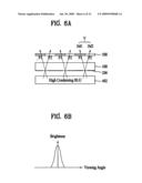 Stereoscopic display device using electrically-driven liquid crystal lens diagram and image