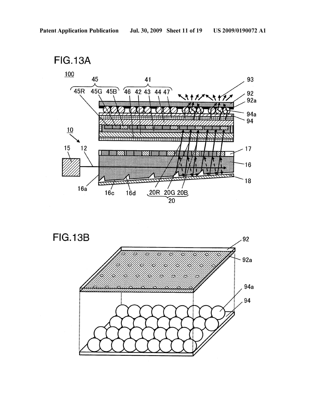 Wavelength separator, planar illumination device and liquid crystal display device using the wavelength separator - diagram, schematic, and image 12