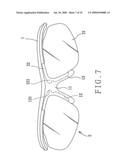 Eyeglasses structure diagram and image