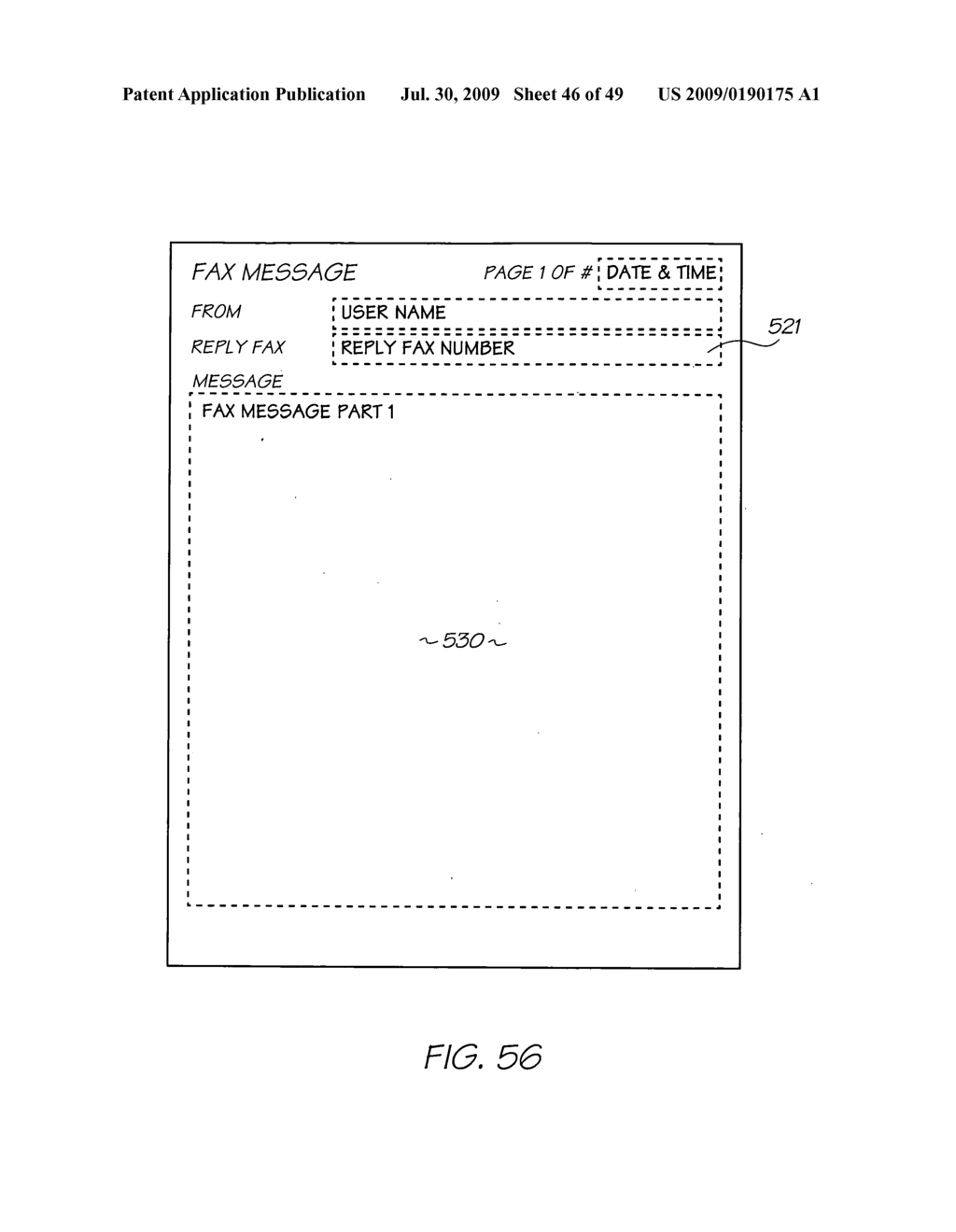 System For Sending E-Mail Message Via Printed Form - diagram, schematic, and image 47