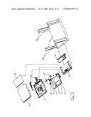 RACK-MOUNTED FOLDABLE COMPUTER CONSOLE FOR KVM SWITCH diagram and image