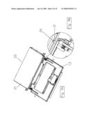 RACK-MOUNTED FOLDABLE COMPUTER CONSOLE FOR KVM SWITCH diagram and image