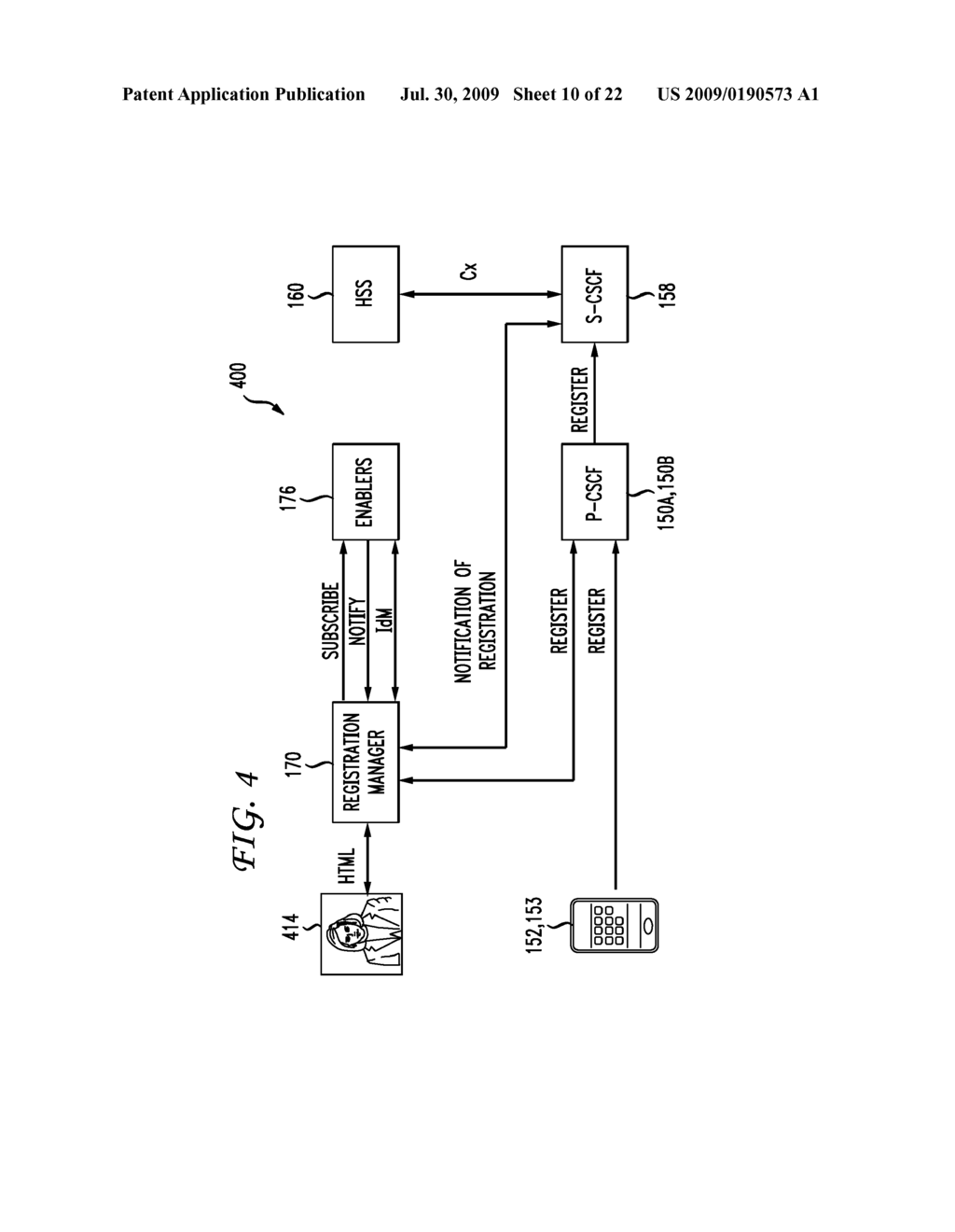 SYSTEM AND METHOD OF PROVIDING IMS SERVICES TO USERS ON TERMINATING NON IMS DEVICES - diagram, schematic, and image 11