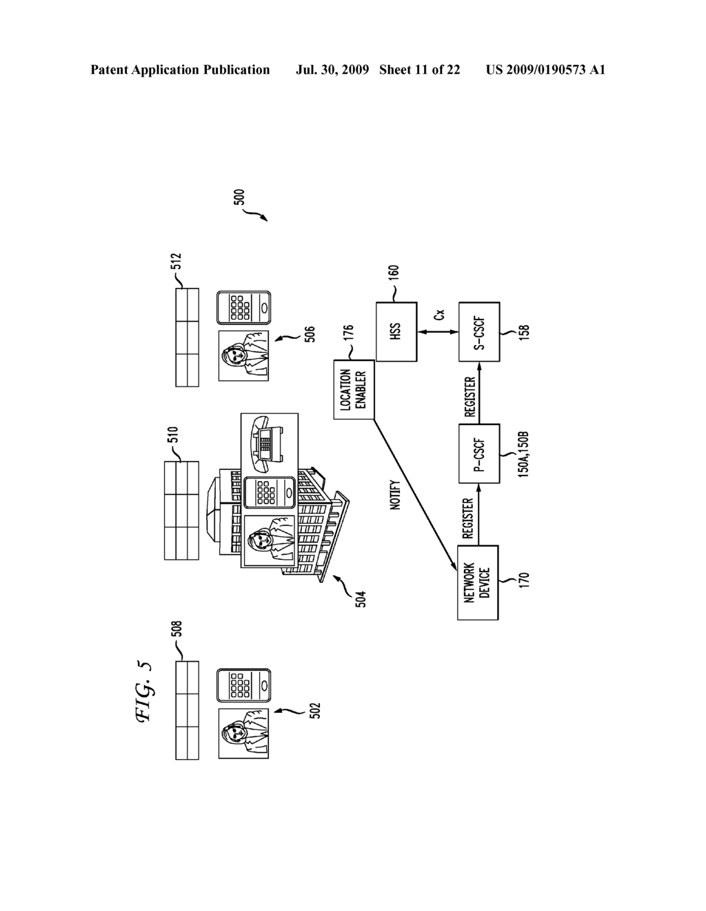 SYSTEM AND METHOD OF PROVIDING IMS SERVICES TO USERS ON TERMINATING NON IMS DEVICES - diagram, schematic, and image 12