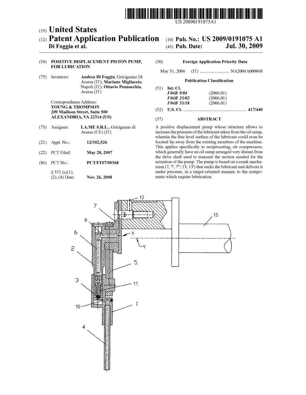 POSITIVE DISPLACEMENT PISTON PUMP, FOR LUBICATION - diagram, schematic, and image 01