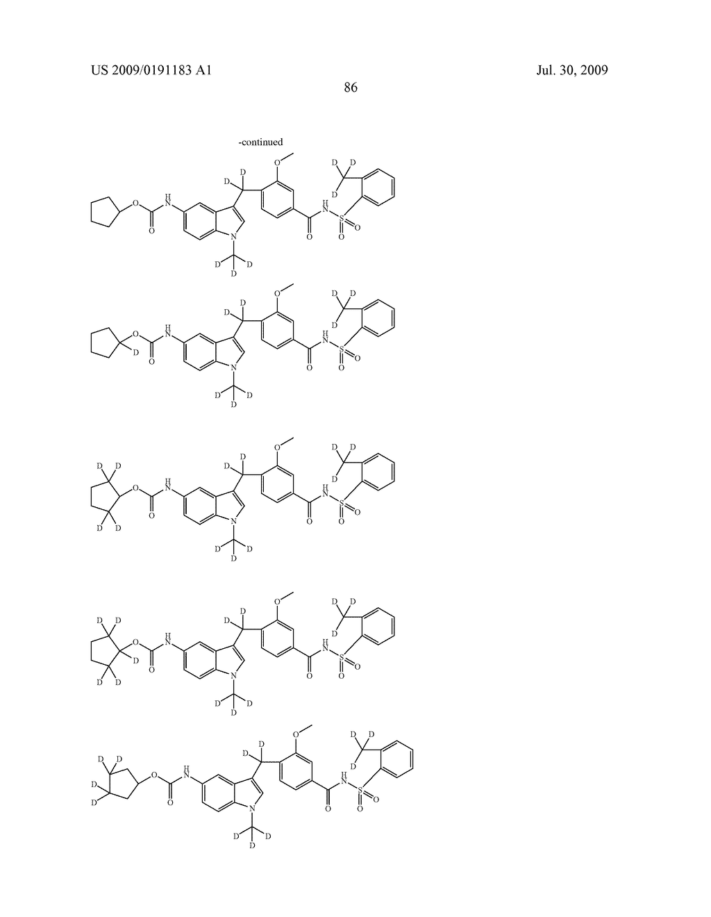 SUBSTITUTED INDOLES - diagram, schematic, and image 87