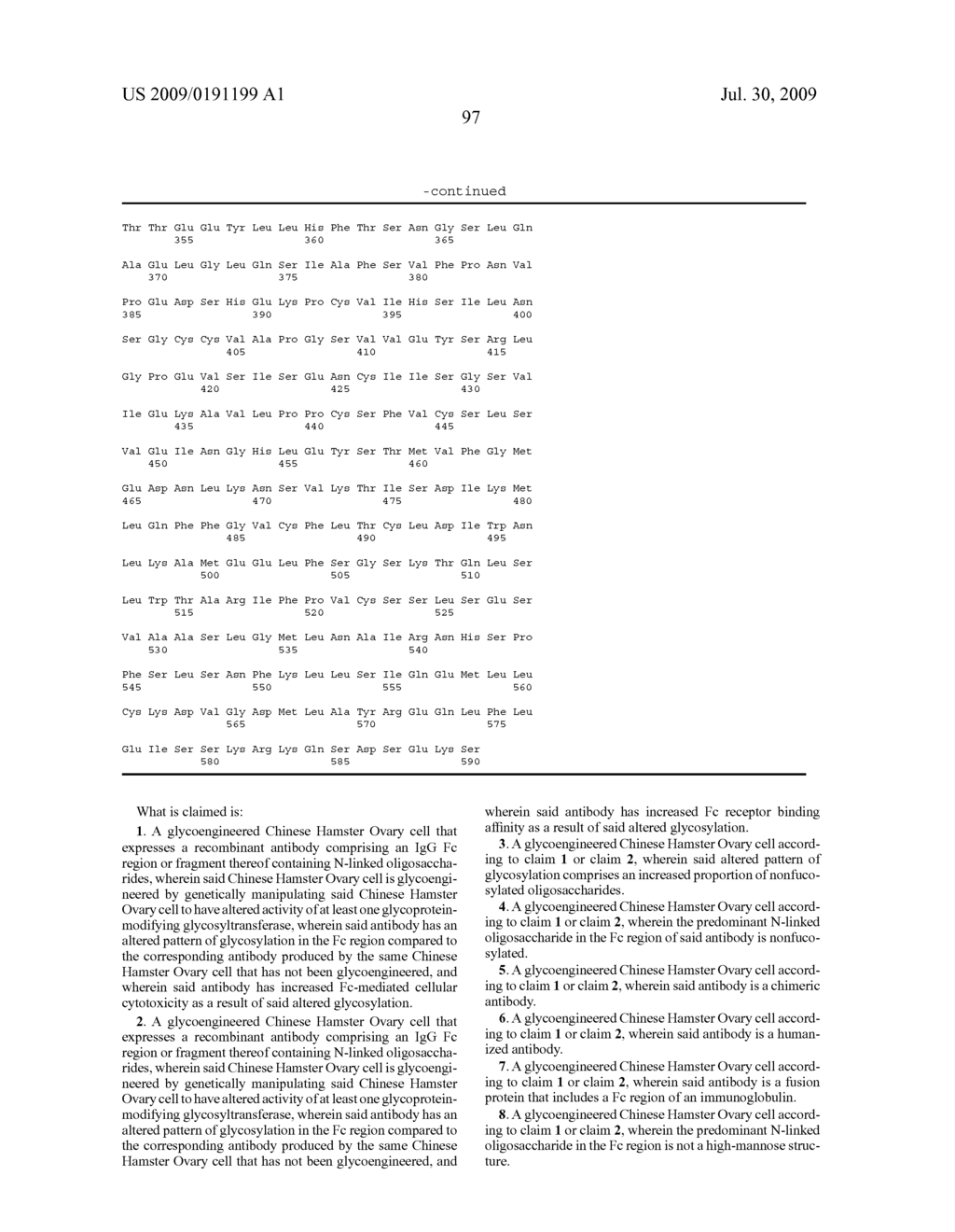 GLYCOENGINEERED, RECOMBINANT ANTIBODY - diagram, schematic, and image 150