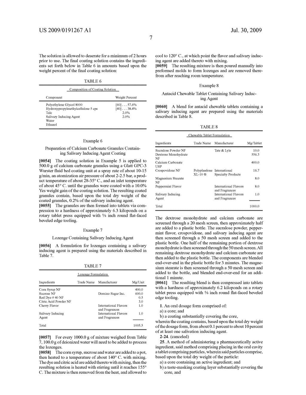 Oral Compositions Containing a Salivation Inducing Agent - diagram, schematic, and image 08