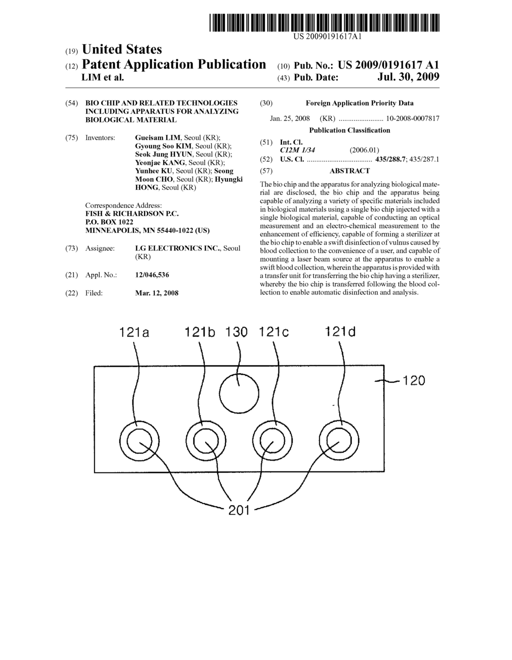 BIO CHIP AND RELATED TECHNOLOGIES INCLUDING APPARATUS FOR ANALYZING BIOLOGICAL MATERIAL - diagram, schematic, and image 01