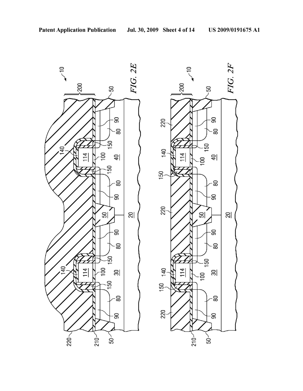 Method for Forming CMOS Transistors Having FUSI Gate Electrodes and Targeted Work Functions - diagram, schematic, and image 05