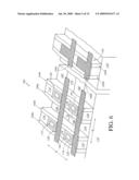 MEMORY ARRAY WITH SURROUNDING GATE ACCESS TRANSISTORS AND CAPACITORS WITH GLOBAL AND STAGGERED LOCAL BIT LINES diagram and image