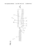 TERMINALS AND A TERMINAL CONNECTING STRUCTURE diagram and image