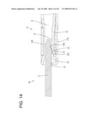 TERMINALS AND A TERMINAL CONNECTING STRUCTURE diagram and image