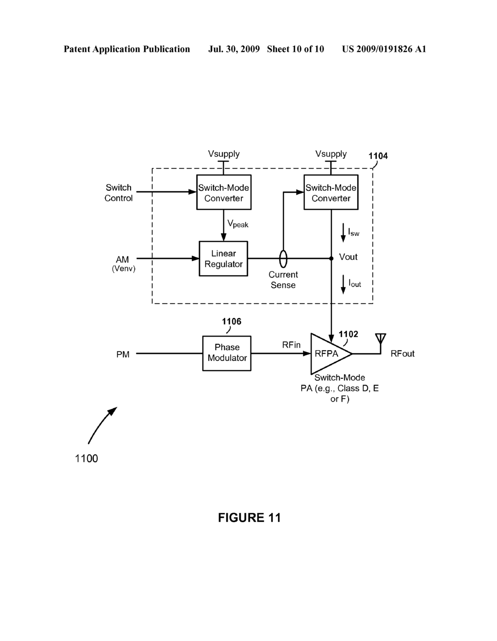 High-Efficiency Envelope Tracking Systems and Methods for Radio Frequency Power Amplifiers - diagram, schematic, and image 11