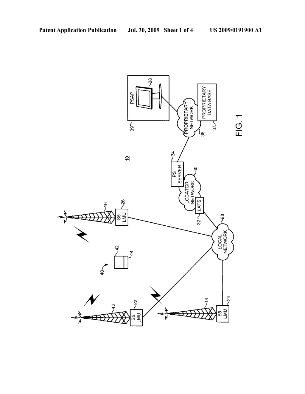 APPARATUS AND METHOD FOR LOCATING A MOBILE TELECOMMUNICATION DEVICE - diagram, schematic, and image 02