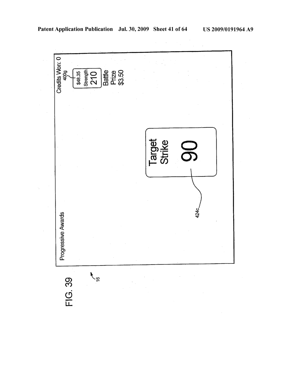 GAMING SYSTEM AND METHOD FOR ENABLING A PLAYER TO SELECT PROGRESSIVE AWARDS TO TRY FOR AND CHANCES OF WINNING PROGRESSIVE AWARDS - diagram, schematic, and image 42