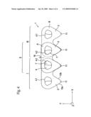 Toothed plate-link chain diagram and image