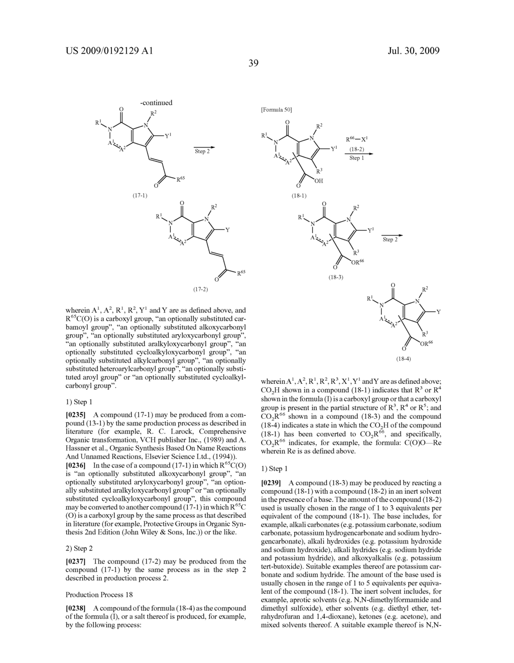 BICYCLIC PYRROLE DERIVATIVES - diagram, schematic, and image 40