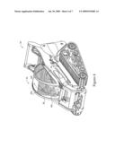 Operator enclosure including movable top and machine using same diagram and image