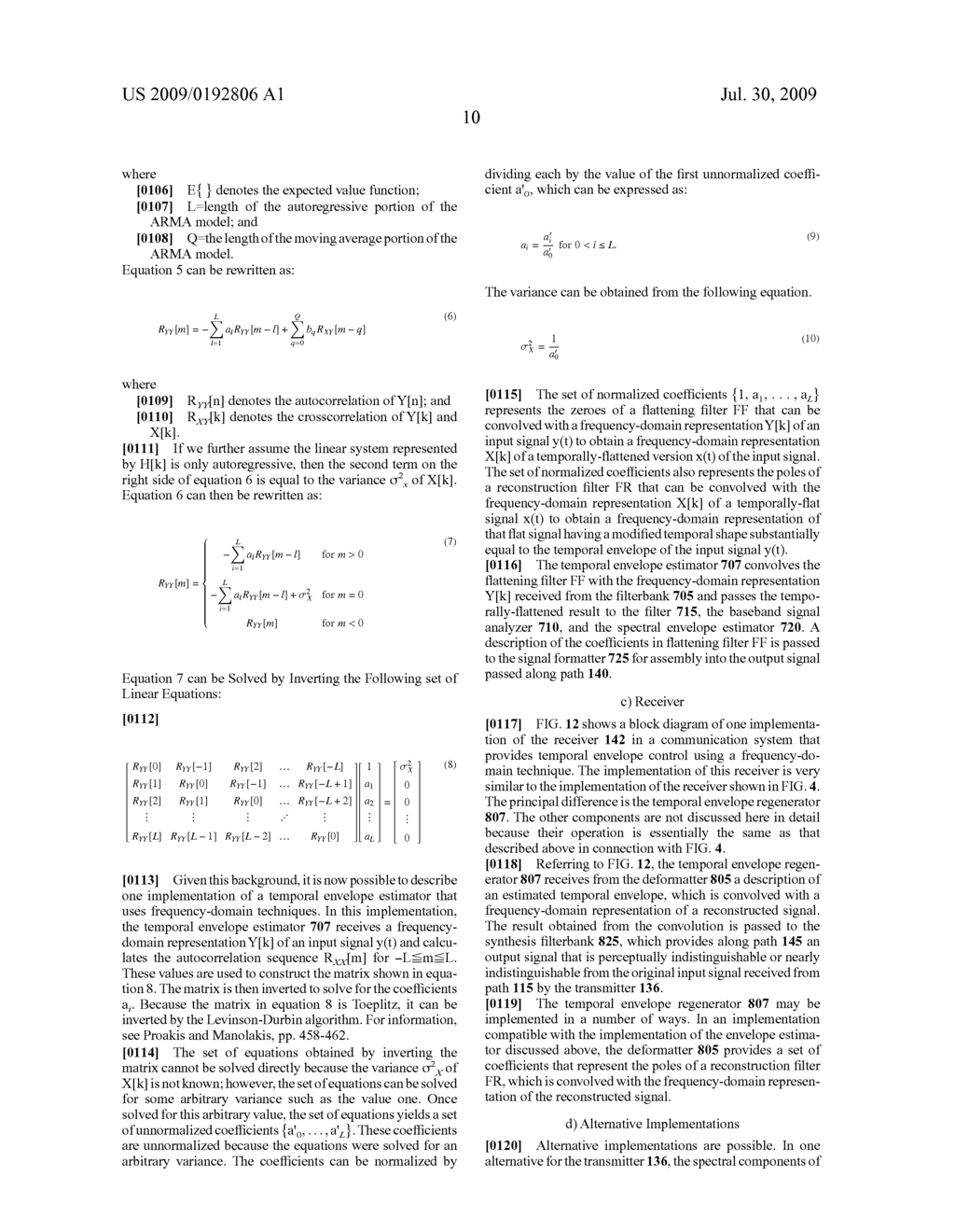 Broadband Frequency Translation for High Frequency Regeneration - diagram, schematic, and image 22