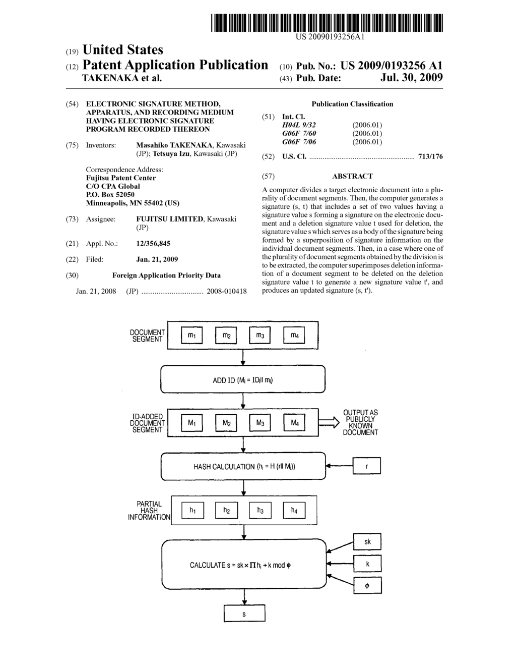 ELECTRONIC SIGNATURE METHOD, APPARATUS, AND RECORDING MEDIUM HAVING ELECTRONIC SIGNATURE PROGRAM RECORDED THEREON - diagram, schematic, and image 01