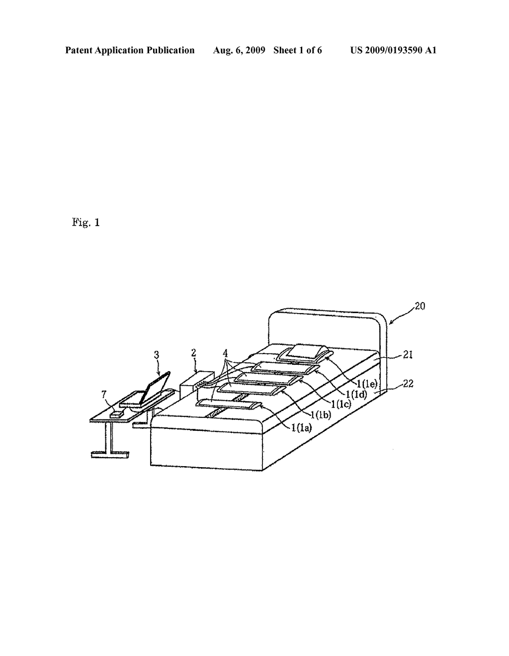 BED FOR PREVENTING BED SORES - diagram, schematic, and image 02