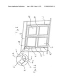 Door hinge with a hidden closure system diagram and image