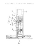 Door hinge with a hidden closure system diagram and image