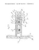 Door hinge with a hidden closure system diagram and image