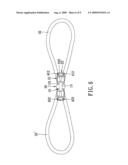 FASTENER FOR A SHOELACE diagram and image