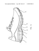 Microprocessor enabled article of illuminated footwear with wireless charging diagram and image