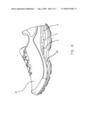 Microprocessor enabled article of illuminated footwear with wireless charging diagram and image