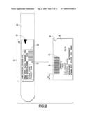 Label having alignment information diagram and image