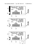 Label having alignment information diagram and image