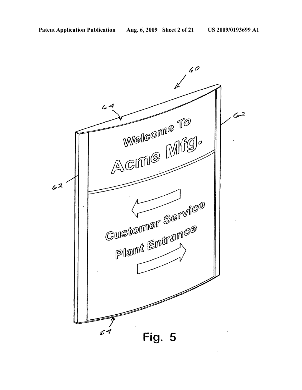 CURVED SIGN ASSEMBLY - diagram, schematic, and image 03