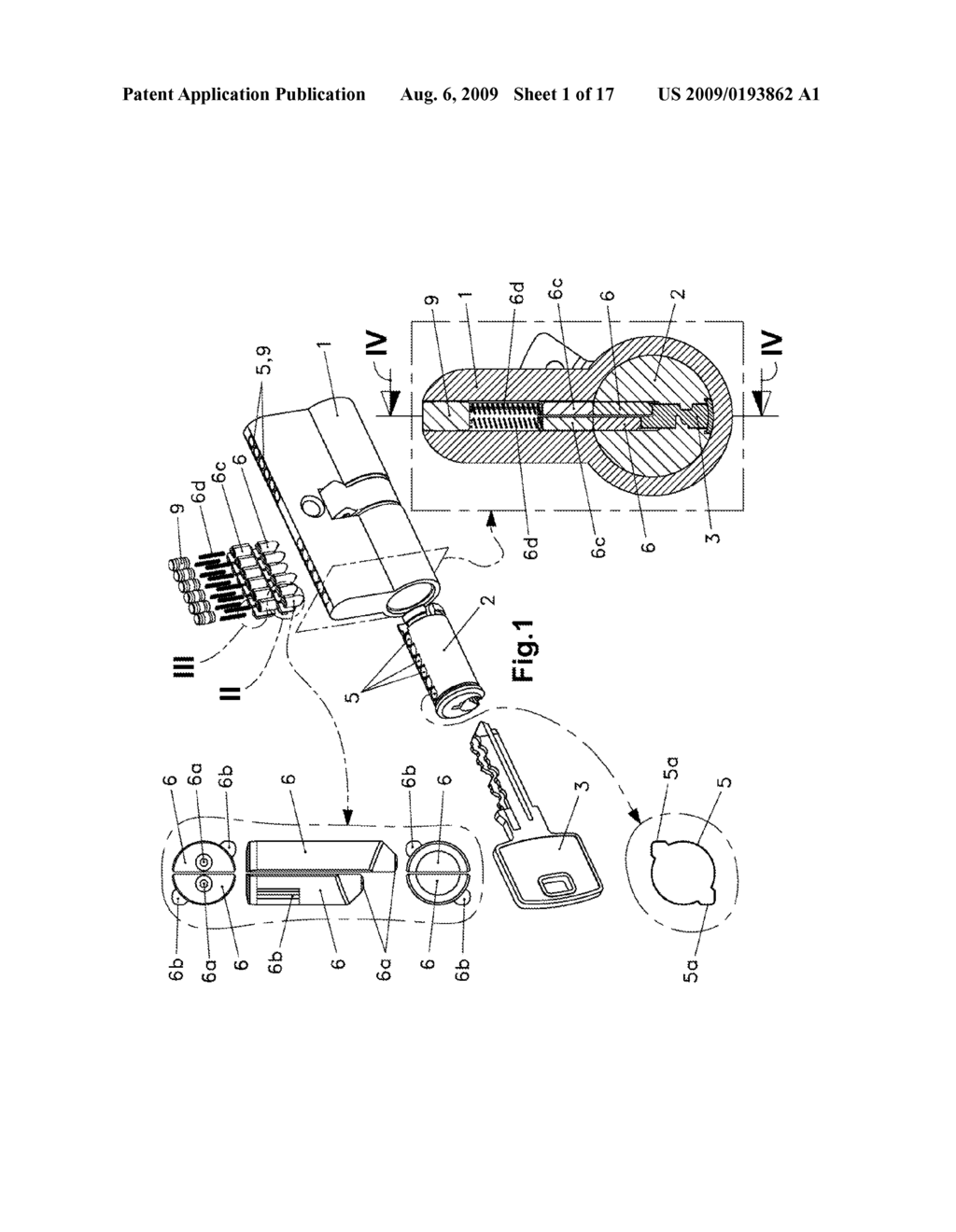 LOCK WITH COMBINATION PINS OF NON-CIRCULAR SECTION AND ECCENTRICITY CAPABLE OF BEING POSITIONED IN ROTATION AND LOCK KEY WITH COMBINATION INDENTATIONS DIFFICULT TO REPRODUCE FRAUDULENTLY - diagram, schematic, and image 02