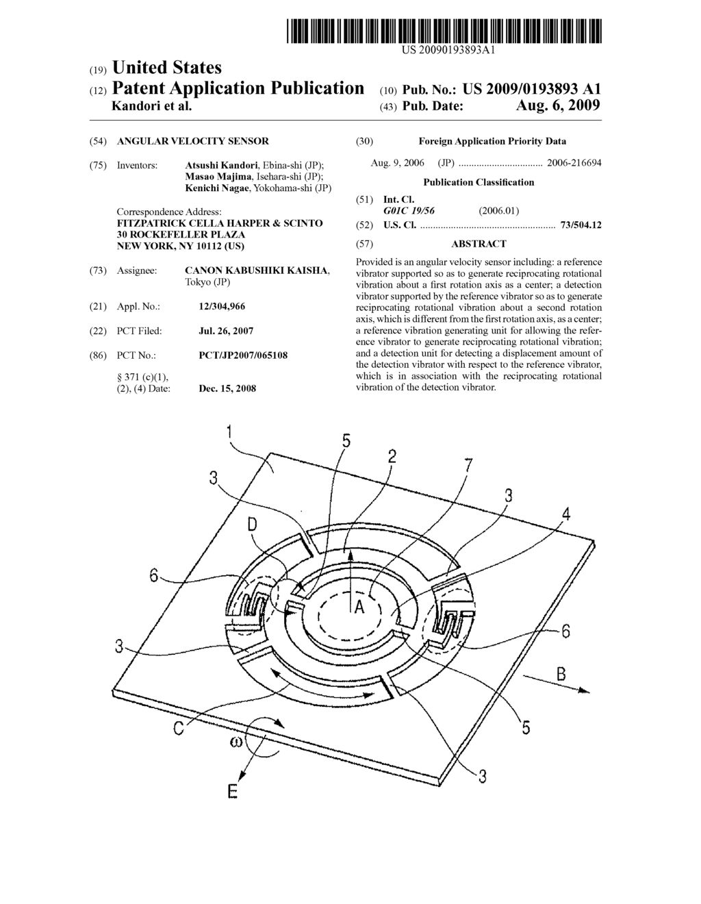 ANGULAR VELOCITY SENSOR - diagram, schematic, and image 01