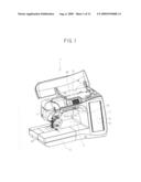 Sewing machine and computer-readable medium storing control program executable on sewing machine diagram and image