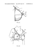 Nipple guard and strap for a nursing female diagram and image