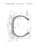 TIRE TREAD DISCHARGE GROOVES WITH TEXTURED BASES diagram and image