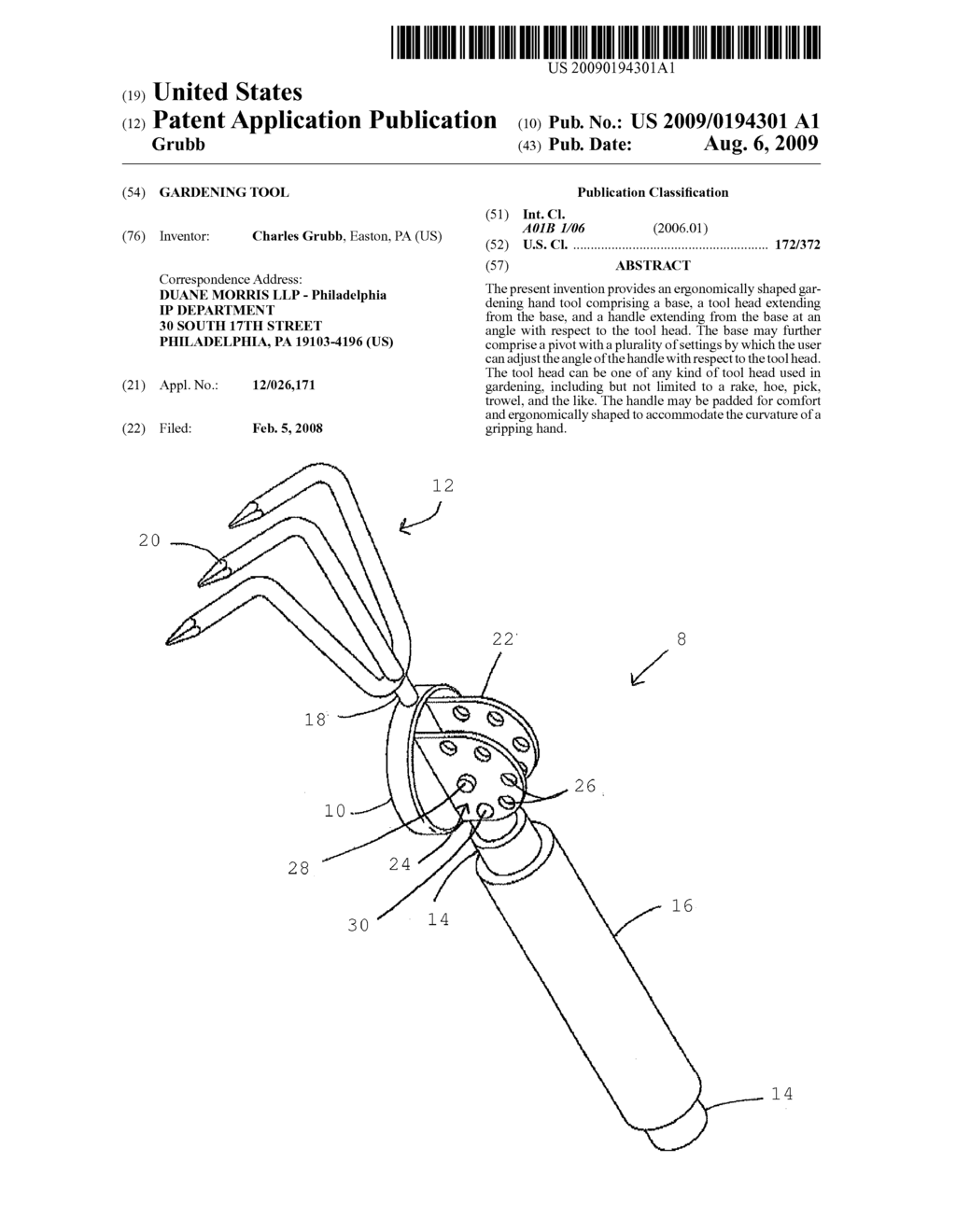 GARDENING TOOL - diagram, schematic, and image 01