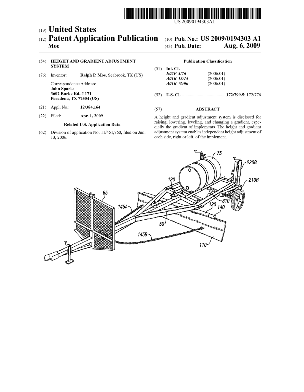 Height and Gradient adjustment system - diagram, schematic, and image 01