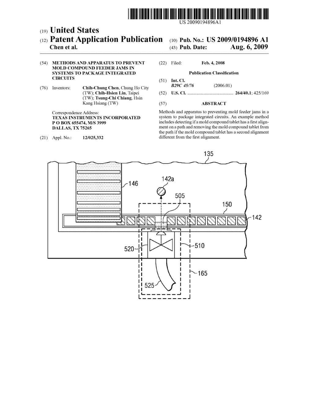 METHODS AND APPARATUS TO PREVENT MOLD COMPOUND FEEDER JAMS IN SYSTEMS TO PACKAGE INTEGRATED CIRCUITS - diagram, schematic, and image 01