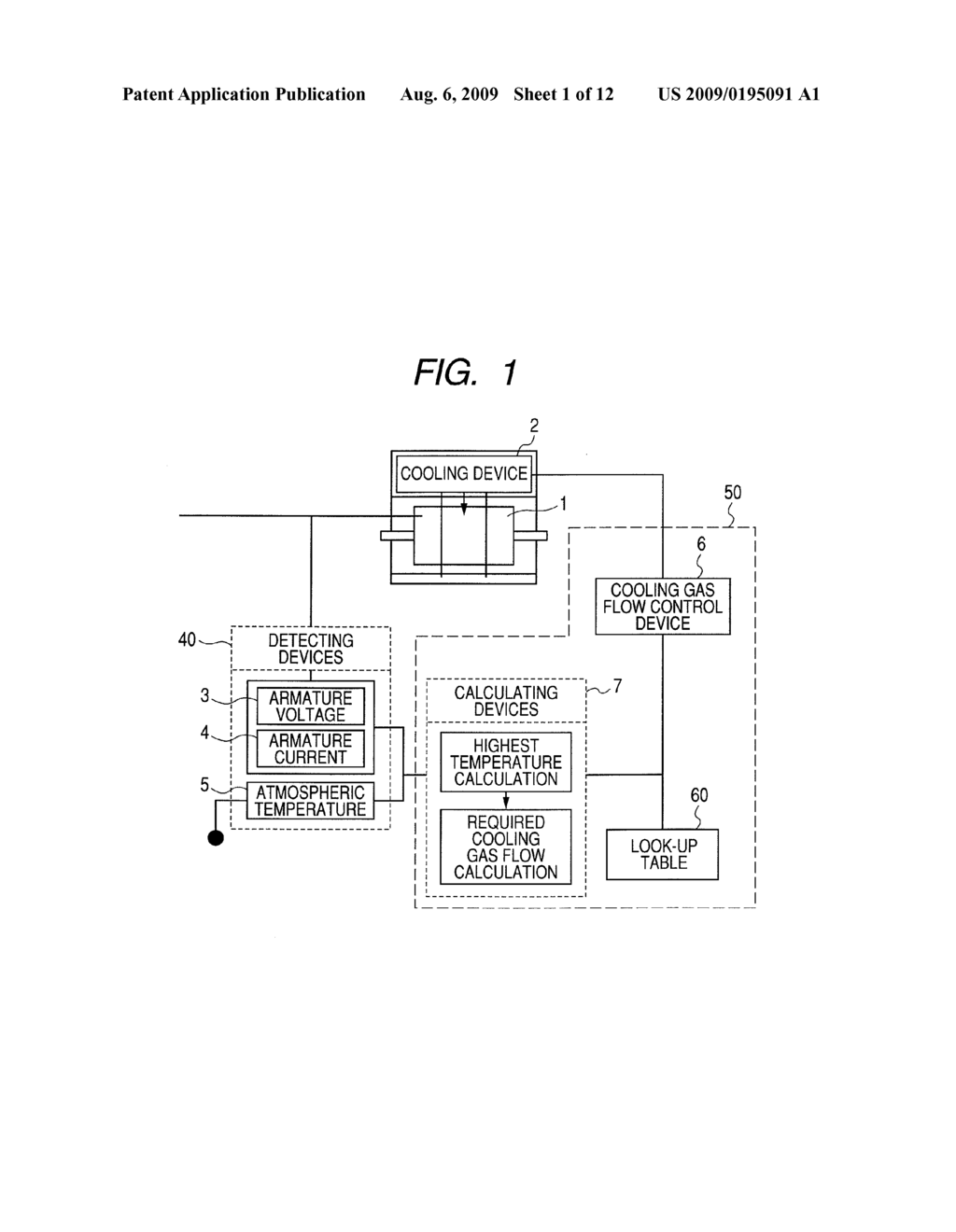 Rotary Electric Machine Having Cooling Device and Electric Generating System Including the Machine - diagram, schematic, and image 02