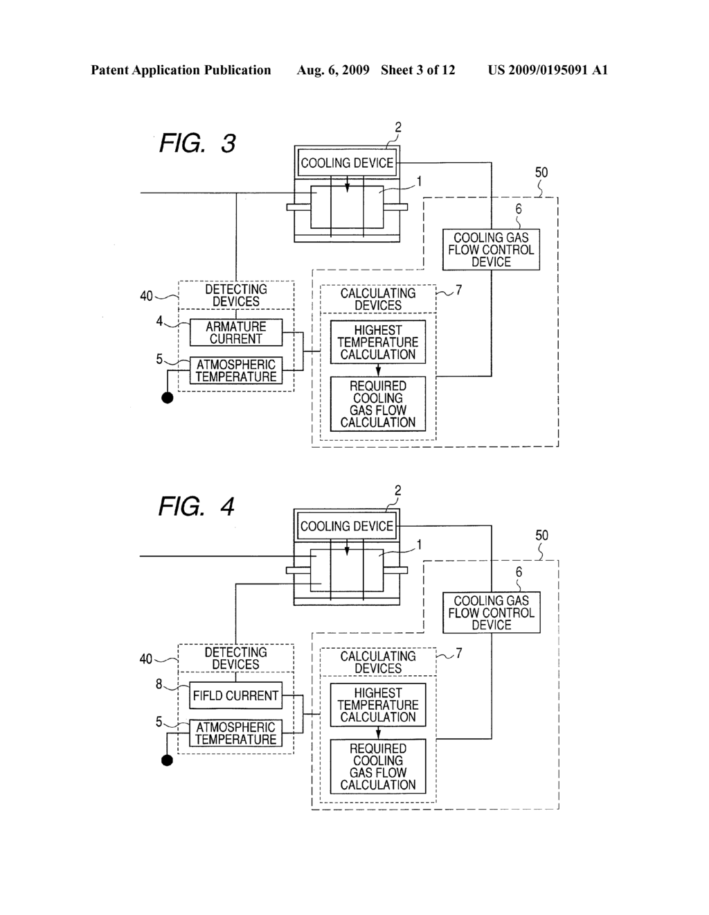 Rotary Electric Machine Having Cooling Device and Electric Generating System Including the Machine - diagram, schematic, and image 04