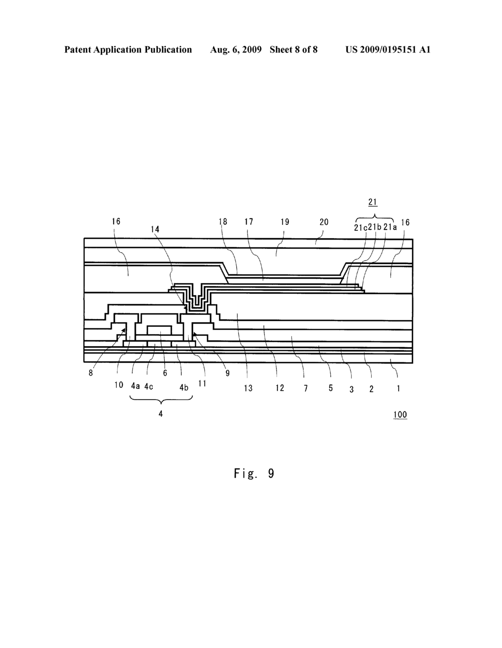 ORGANIC ELECTROLUMINESCENCE TYPE DISPLAY APPARATUS AND METHOD OF MANUFACTURING THE SAME - diagram, schematic, and image 09