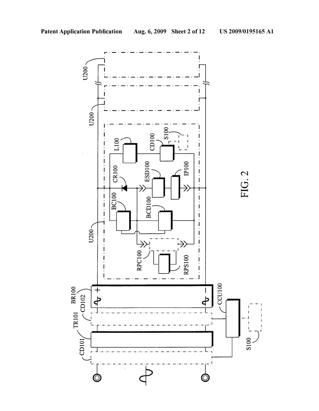 Lamp driving circuit of power source and charge/discharge device in parallel connection - diagram, schematic, and image 03