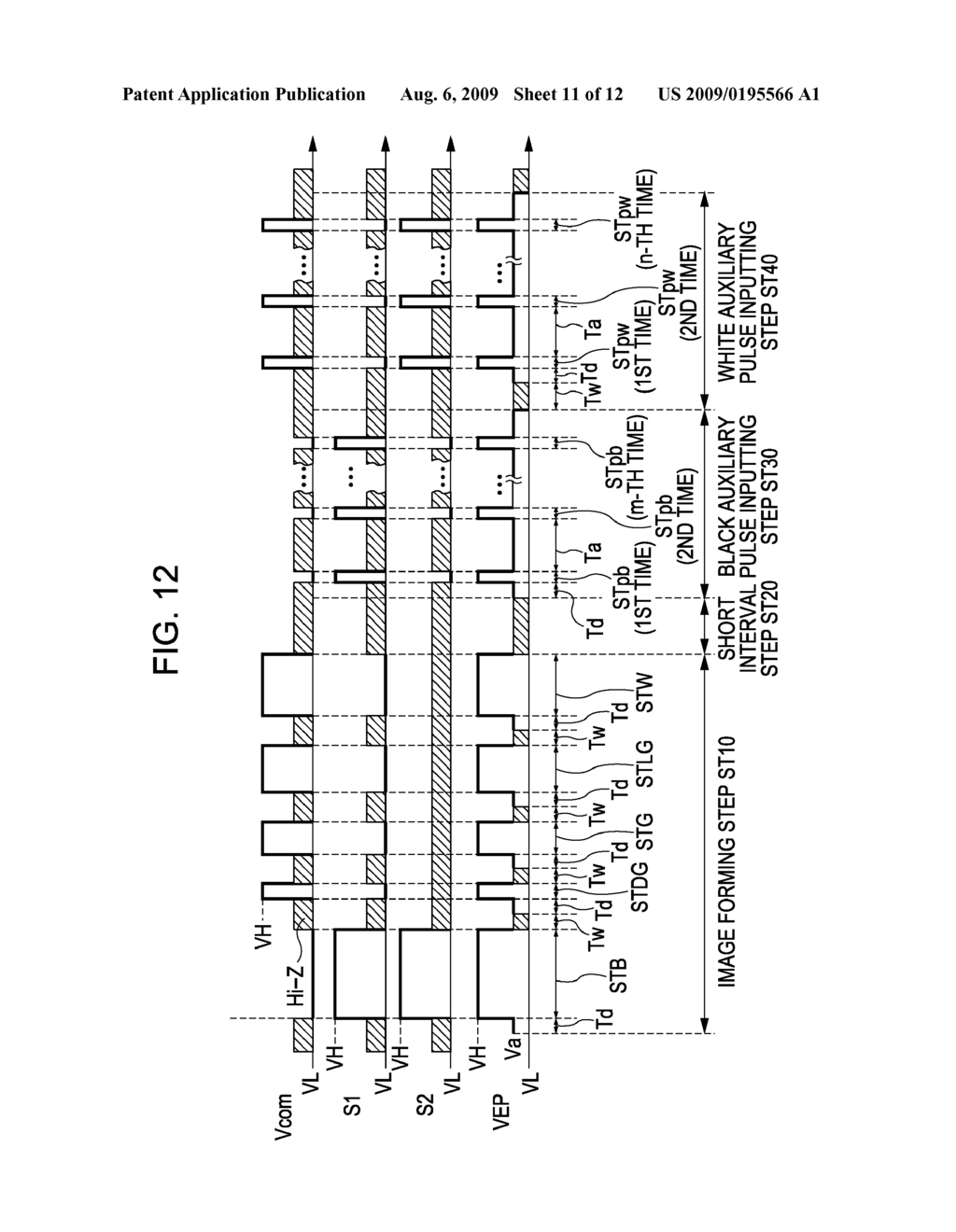 METHOD OF DRIVING ELECTROPHORETIC DISPLAY DEVICE, ELECTROPHORETIC DISPLAY DEVICE, AND ELECTRONIC APPARATUS - diagram, schematic, and image 12